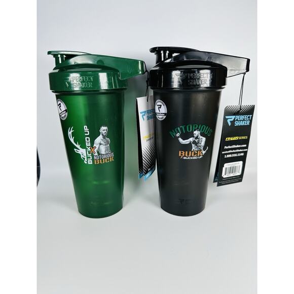 Perfect Shaker Bucked Up x‎ Notorious Buck Set of 2 Shaker Cups 28oz Leakproof - Picture 2 of 6